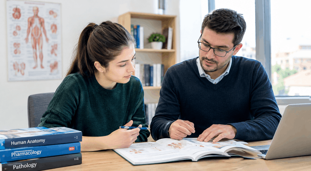 Family comparing medicine admissions tutors before choosing 1-to-1 support in the UK